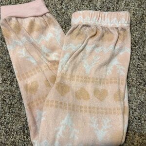 Cozy Pink and Cream Patterned Pajama Pants